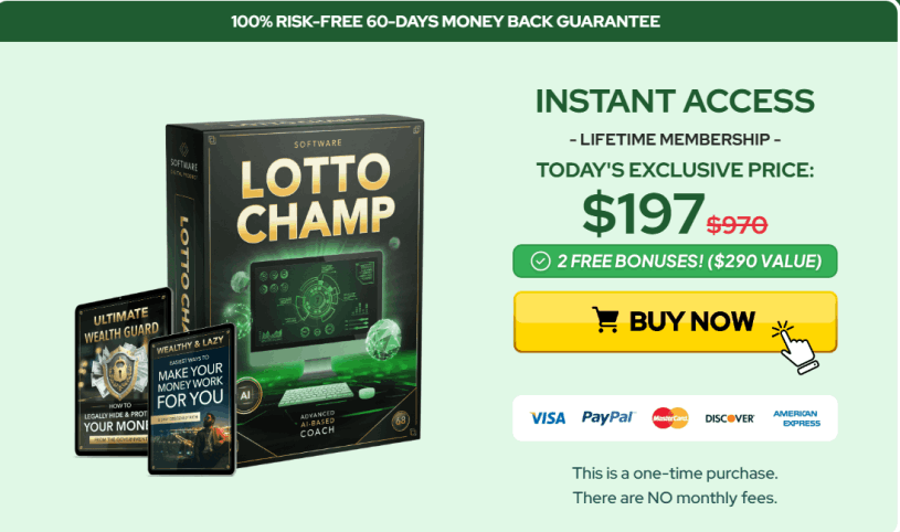 LottoChamp Buy Now Discount